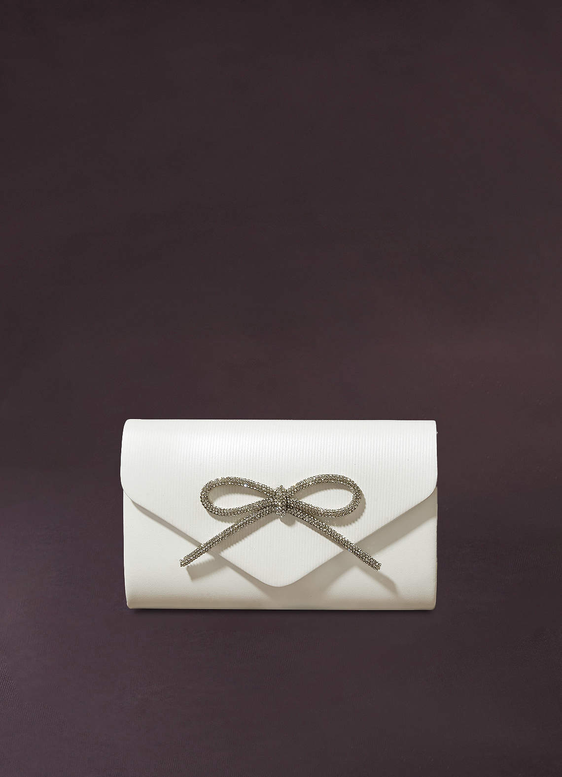 White bow clutch on sale bag