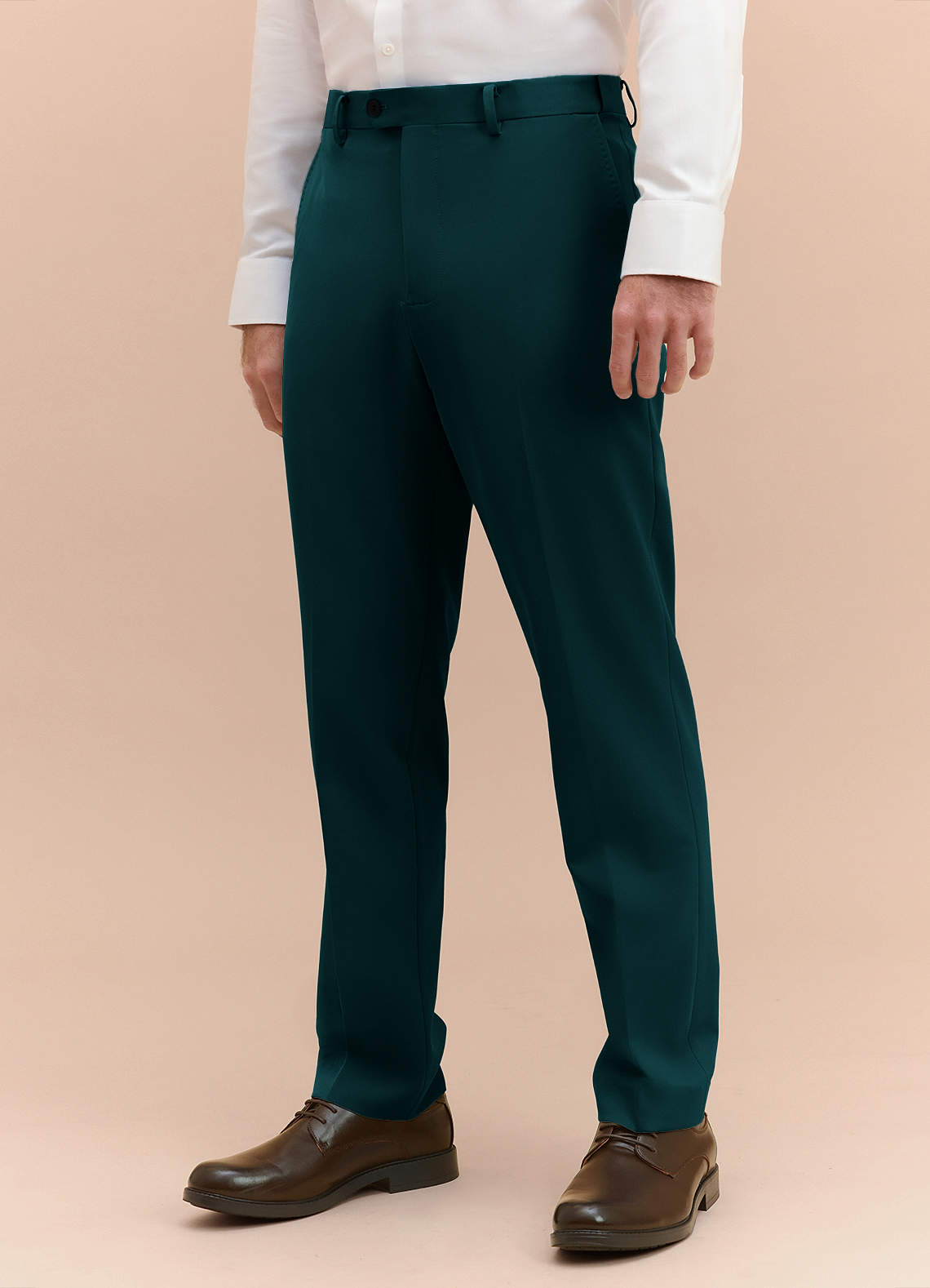 James Pine Structured Stretch Dress Pants | Classic Regular Dress