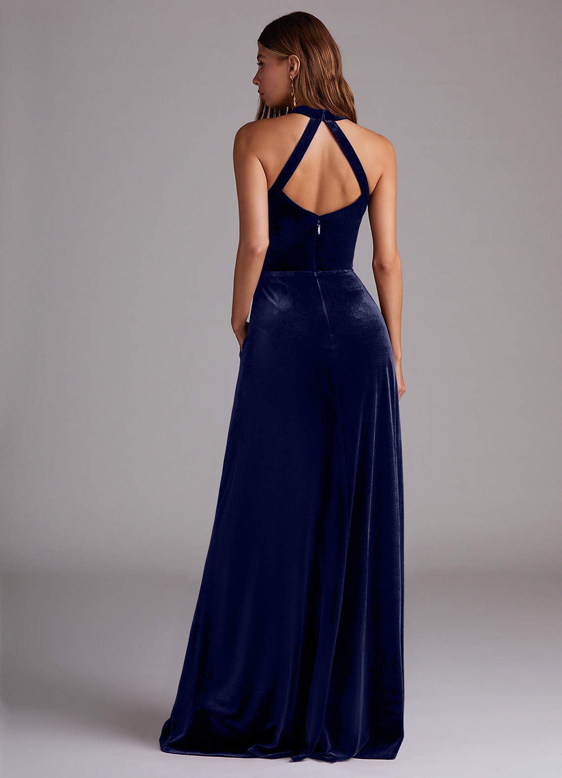 Azazie Larice Ready to Ship Dark Navy Velvet Bridesmaid Dresses | Azazie Azazie Larice Ready to Ship Dark Navy Velvet Bridesmaid Dresses | Azazie