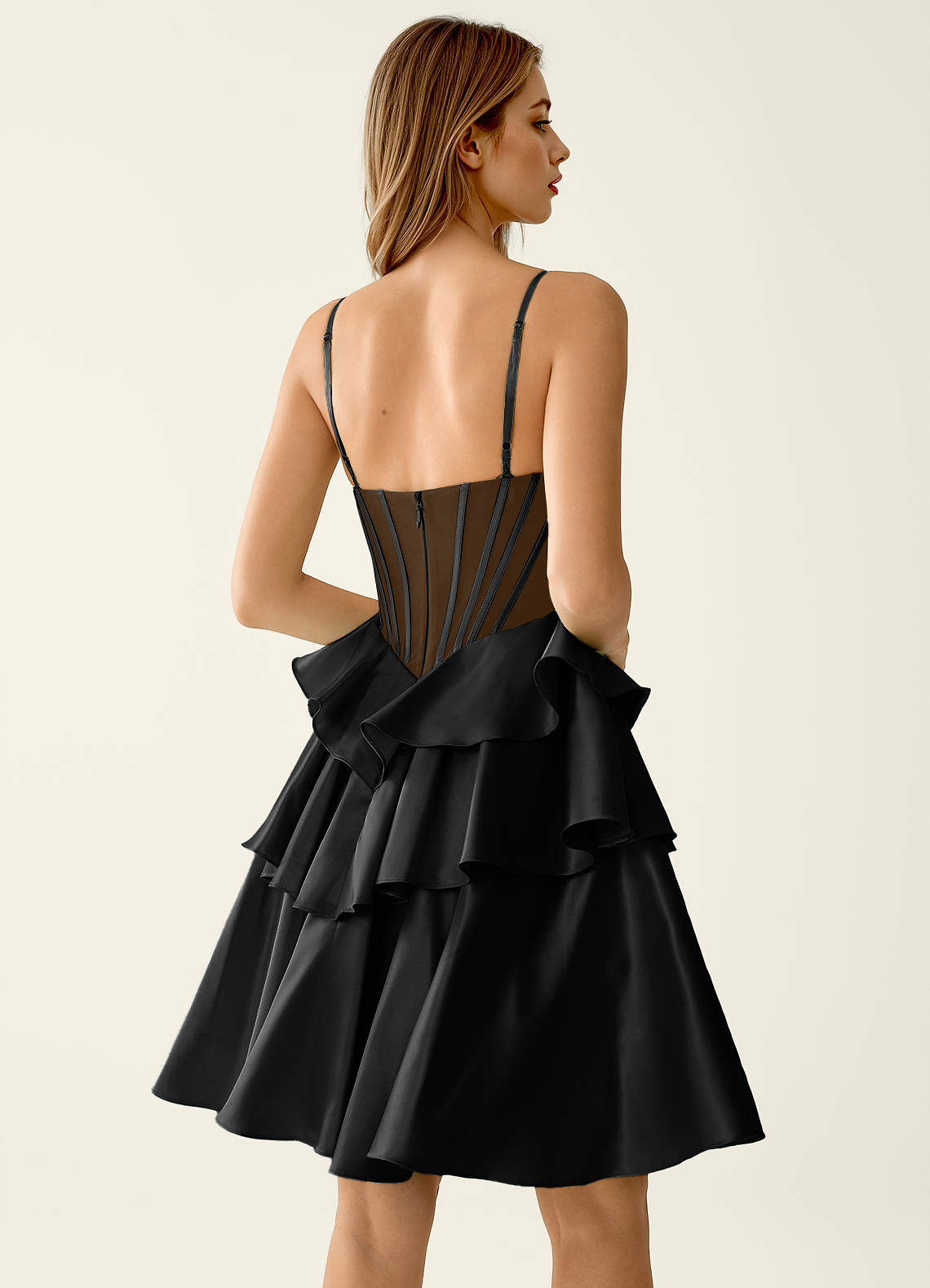 Aurisse Black Mini Dress image1