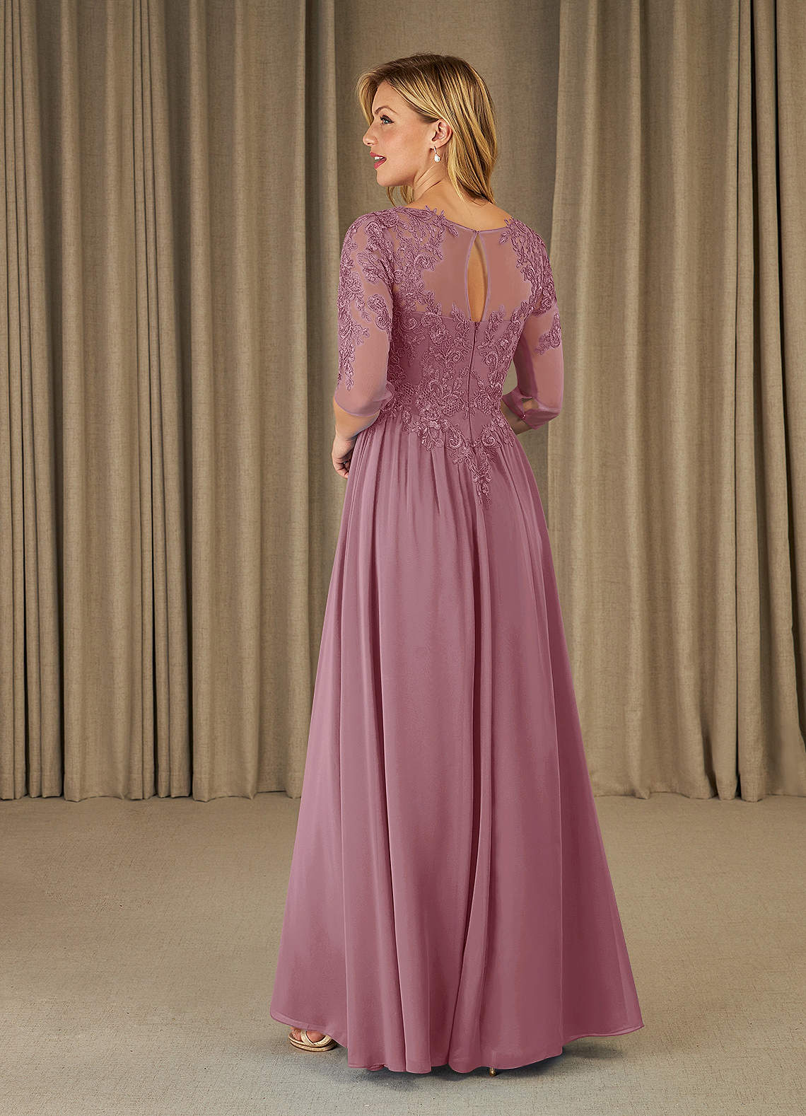 strapless open back dress AD 3111 main image 1