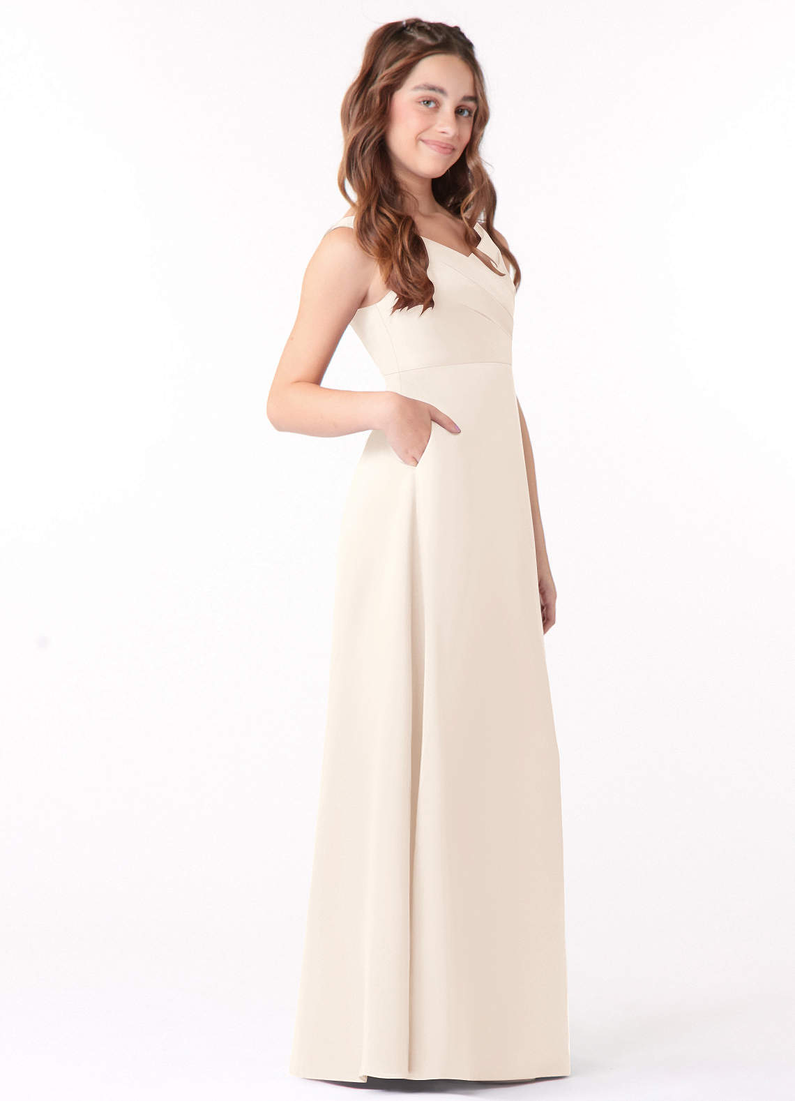cream junior bridesmaid dresses In The Style Light Gold Satin Cowl Back Bridesmaids Maxi Dress Fabric 10 main image 1