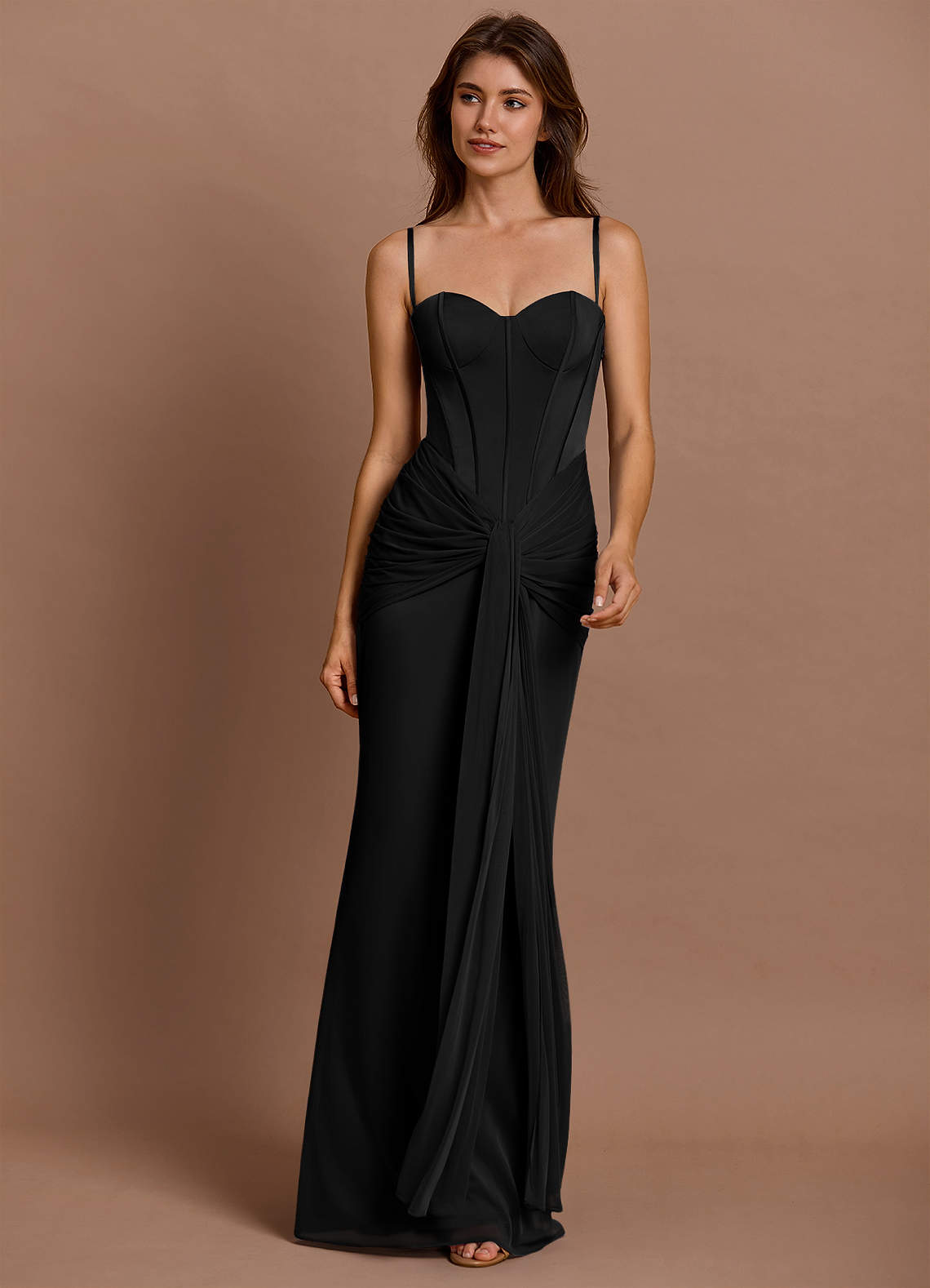 Kalliope Black Maxi Dress Ready to Ship | Azazie