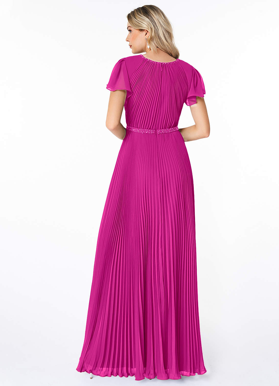 azazie a-line/princess square neck floor-length chiffon bridesmaid dress reviews Azazie Alani