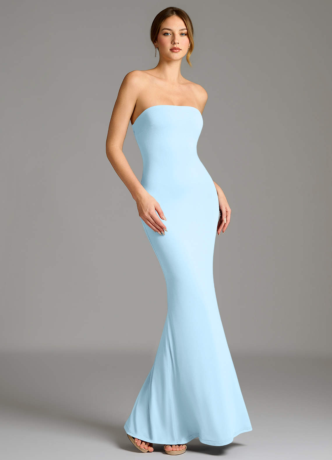 women's long denim dress Laura Denim Maxi Dress