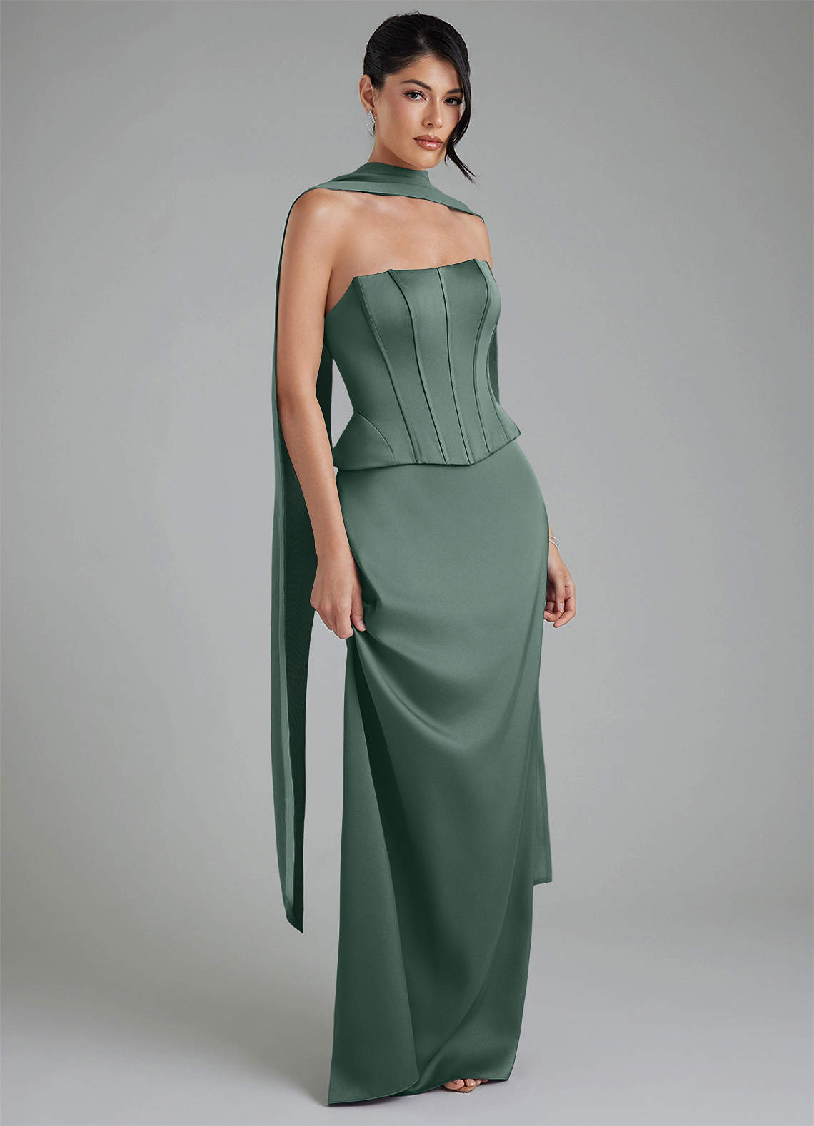 sea moss bridesmaid dresses Azazie Yuanna