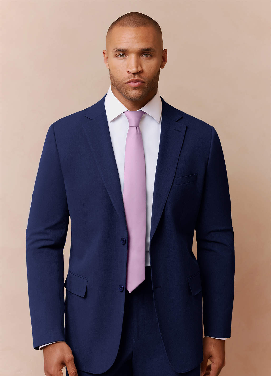 front Savile Blue Wool Blend Suit Jacket