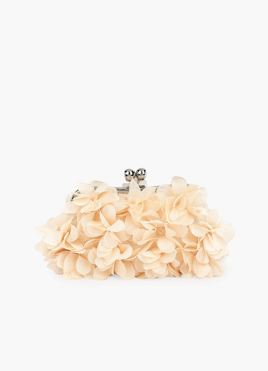 front 3D Petals Clutch Bag
