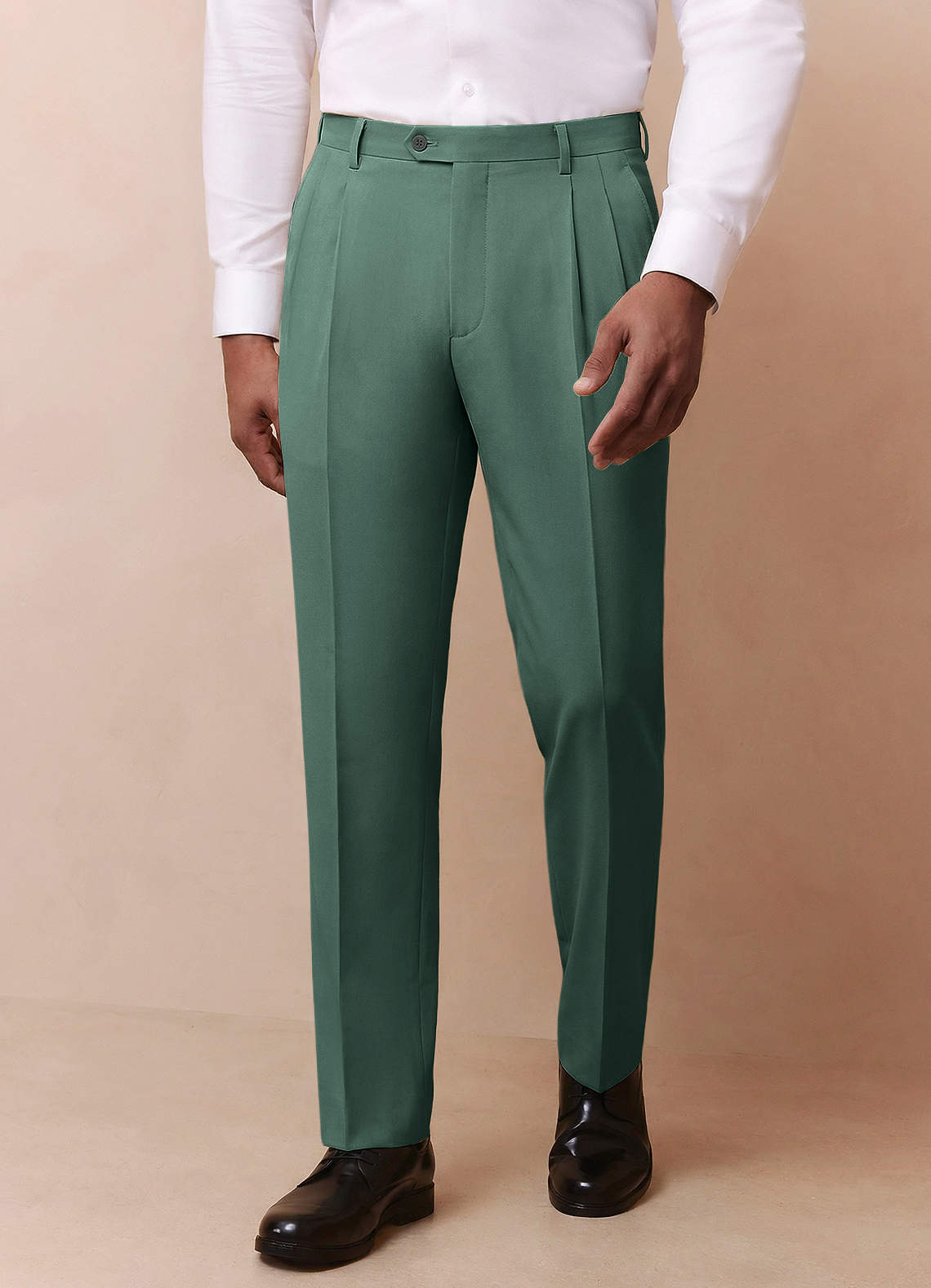 front Owen Eucalyptus Lightweight Tailored Dress Pants