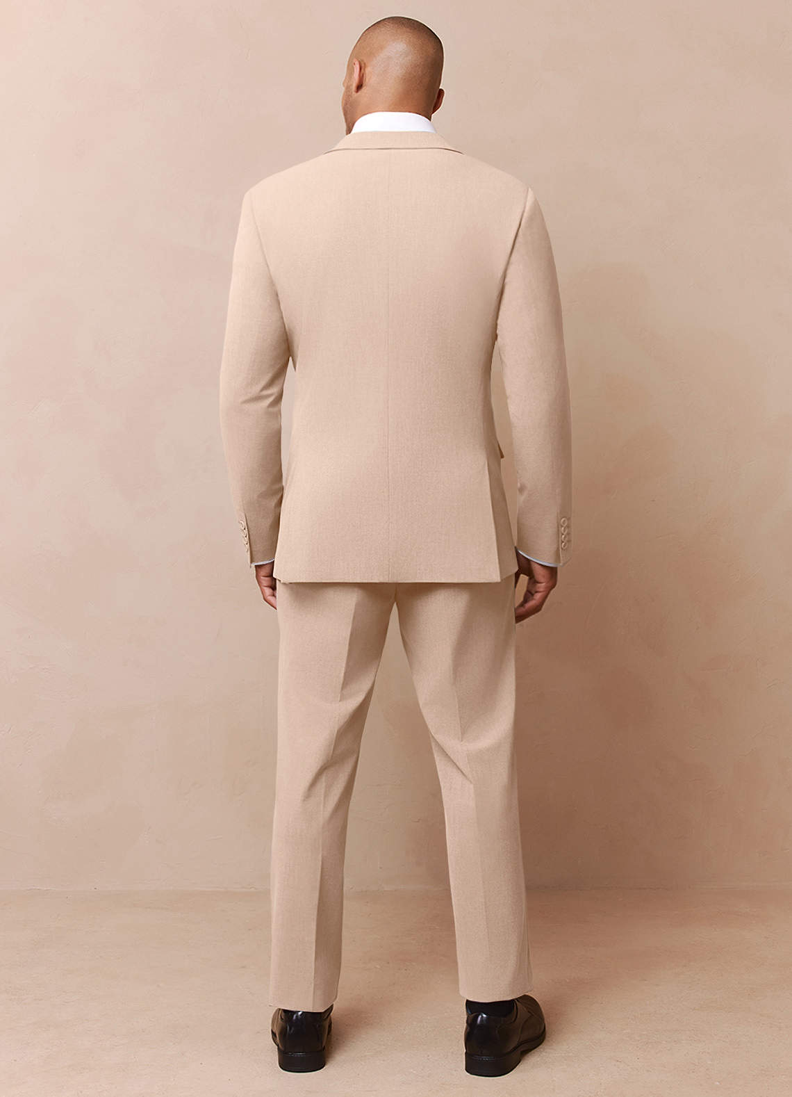 front Savile Tan Wool Blend Suit