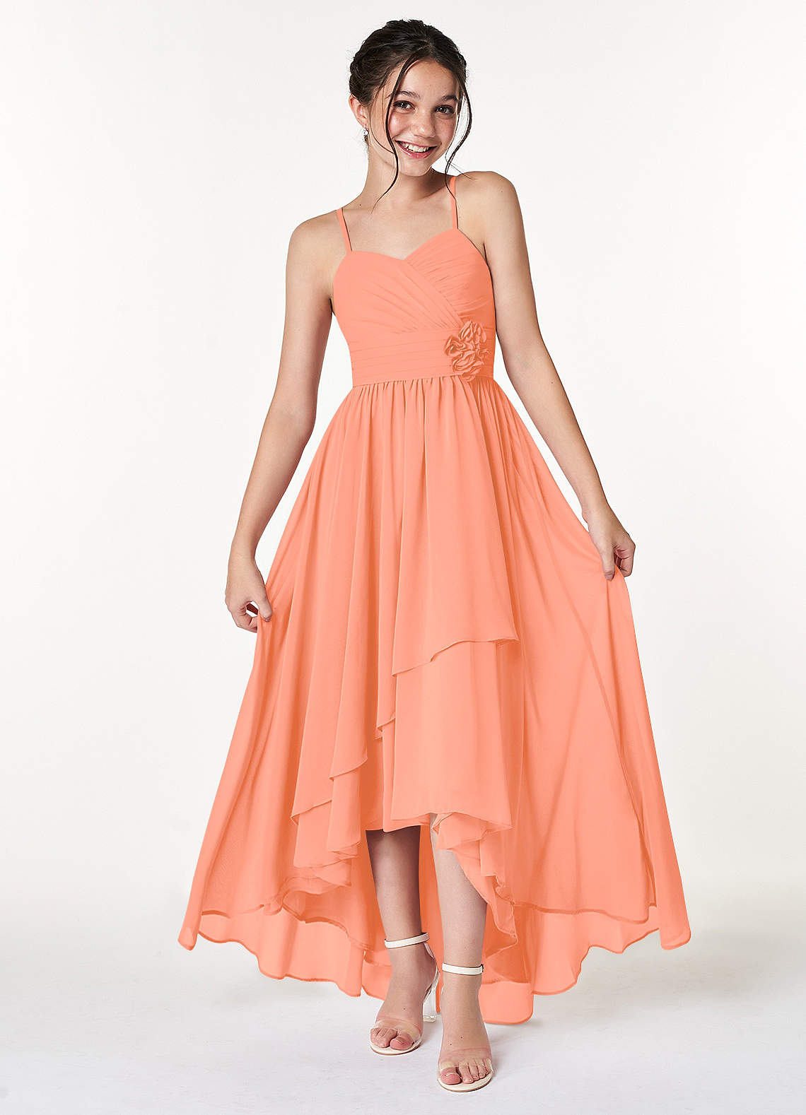 Orange Charming Chiffon Sweetheart Neckline A-Line Prom Dresses Orange Charming Chiffon Sweetheart Neckline A-Line Prom Dresses
