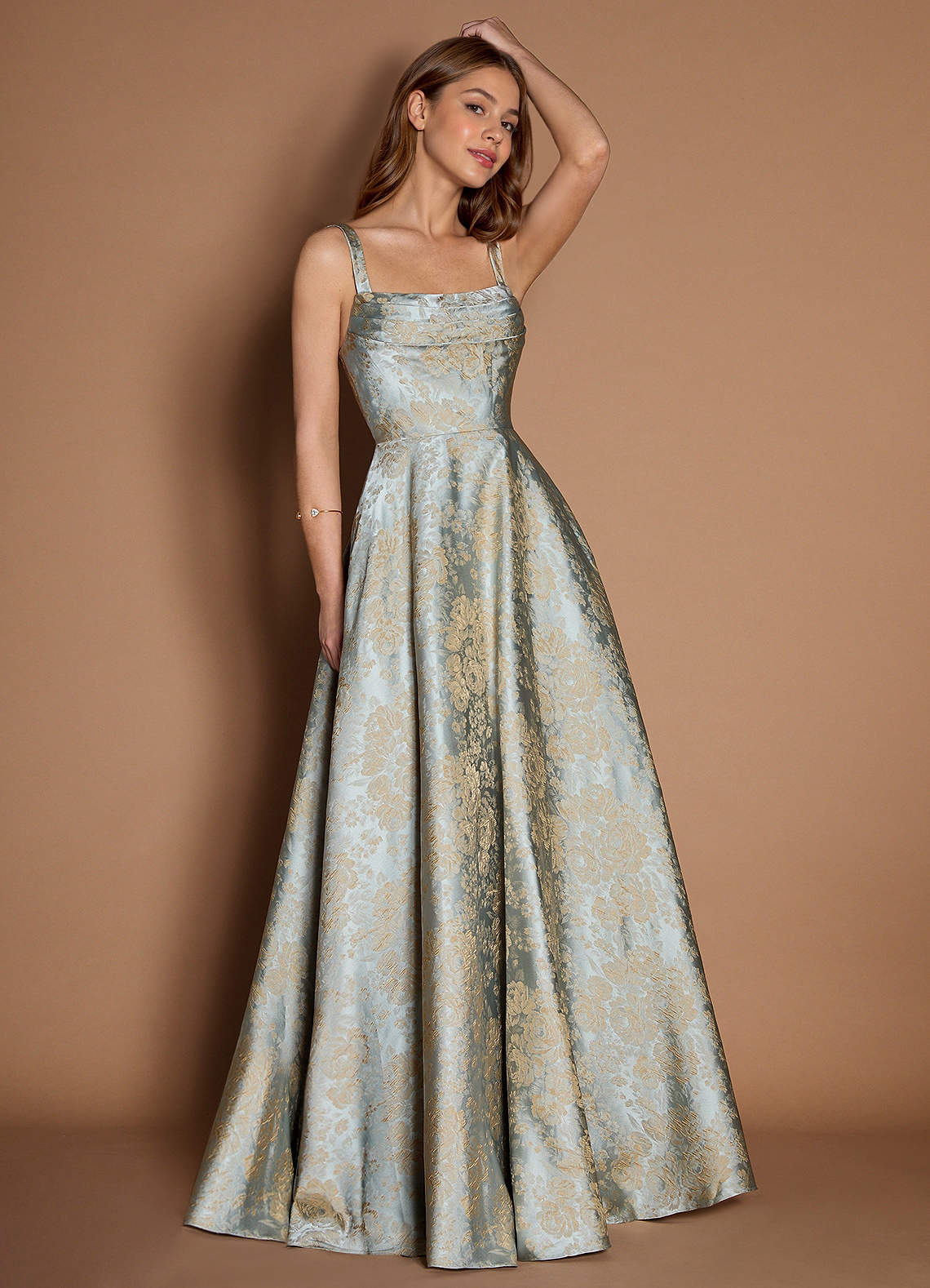 Lilla Azul Vintage Vestido de baile longo image1