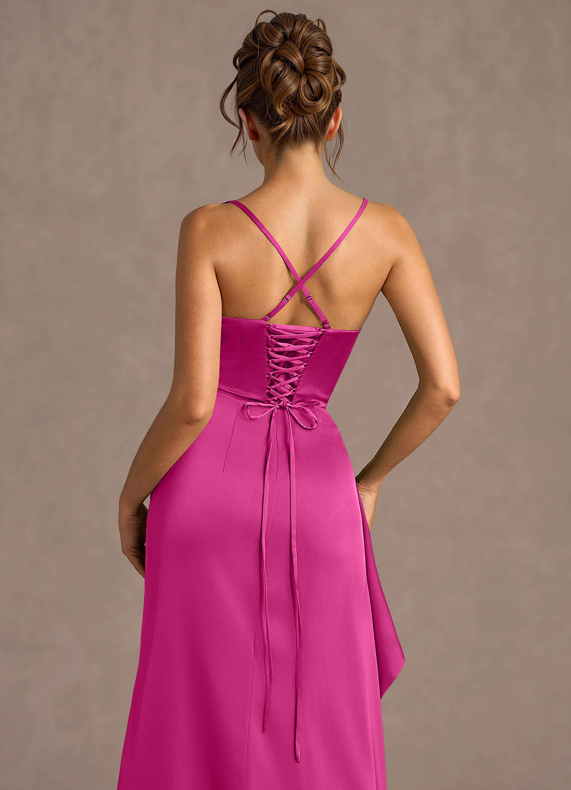 backless hot pink dress Thora Open Back Prom Color:Gold Perfectly designed for those brunch Blue Satin Cowl Neck