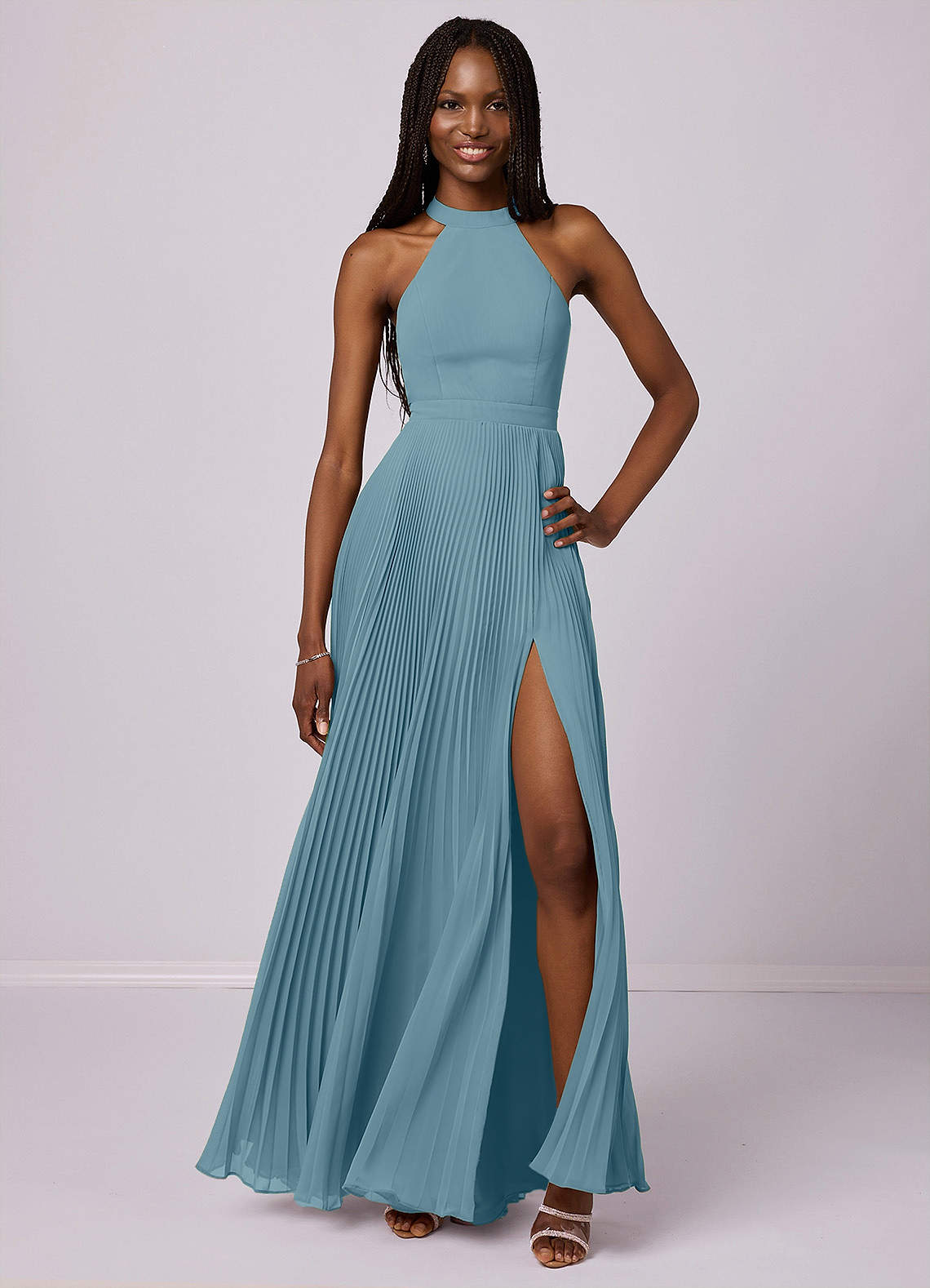 Barbie™ AZAZIE 1029 Moody Blue Bridesmaid Dresses Azazie