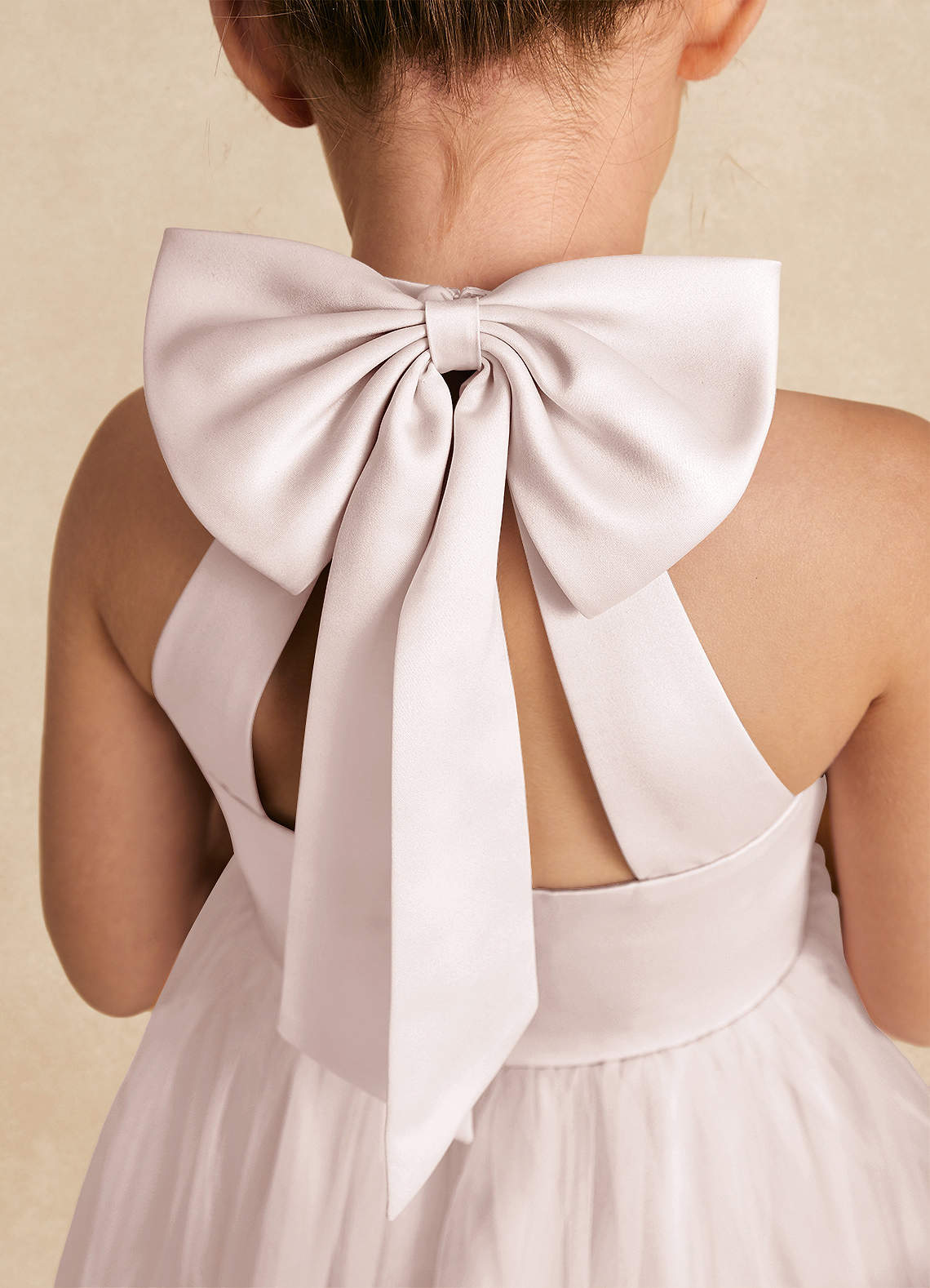 Azazie Bev Flower Girl Dresses Rose Petal A-Line Convertible Tulle Dress image4