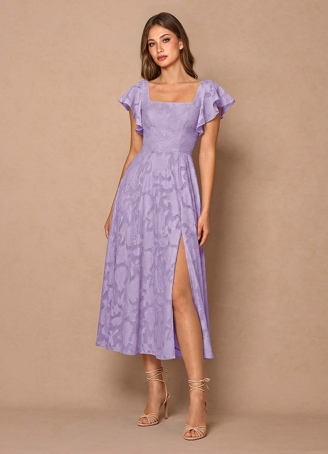 Robe Mi-Longue Lilas Talia image3