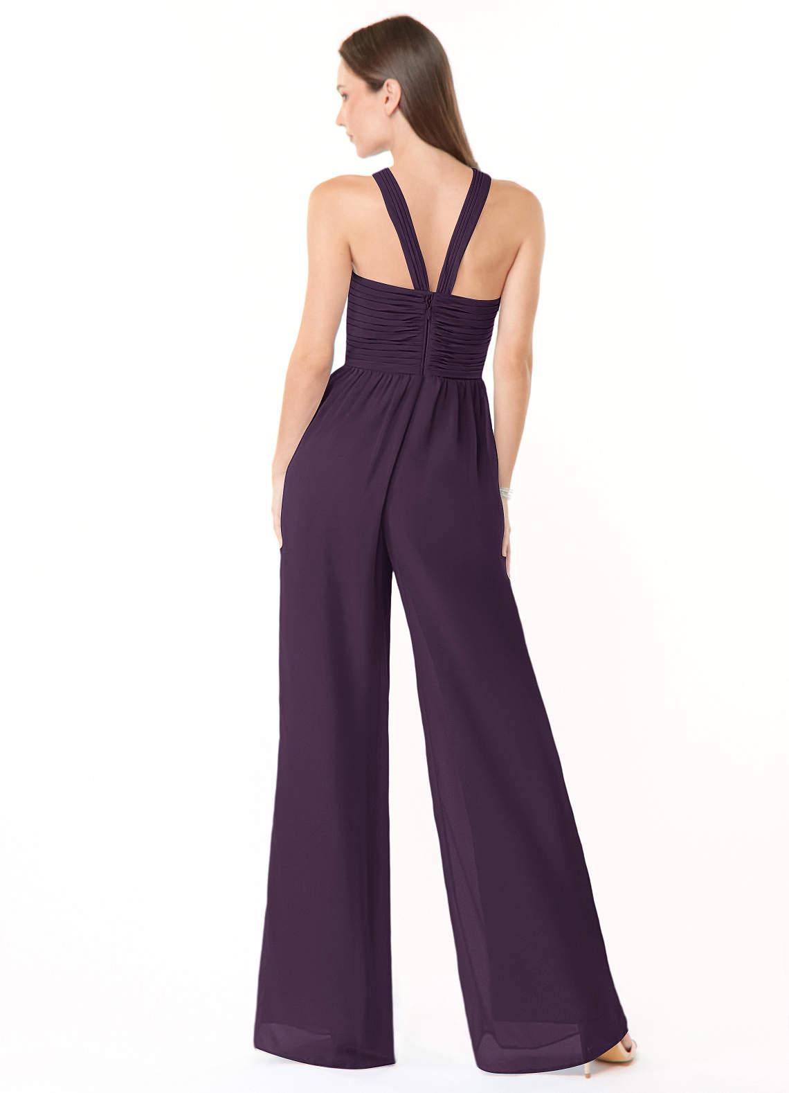 Azazie Berdie Jumpsuit Plum Bridesmaid Dresses | Azazie