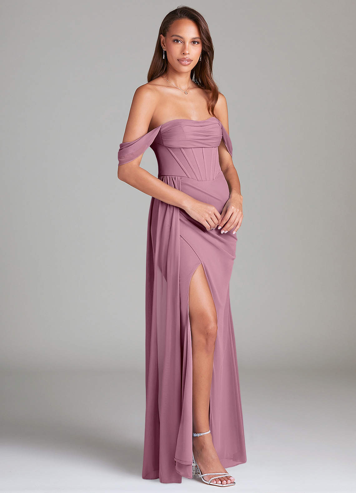 Vintage mauve azazie new arrivals