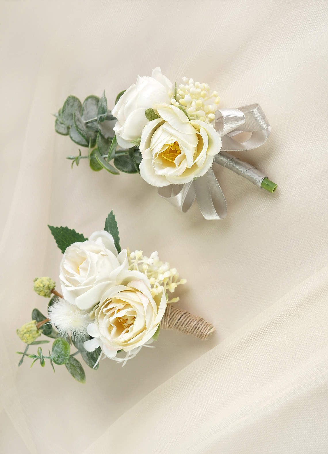 front Groomsmen Rustic Boutonniere 1