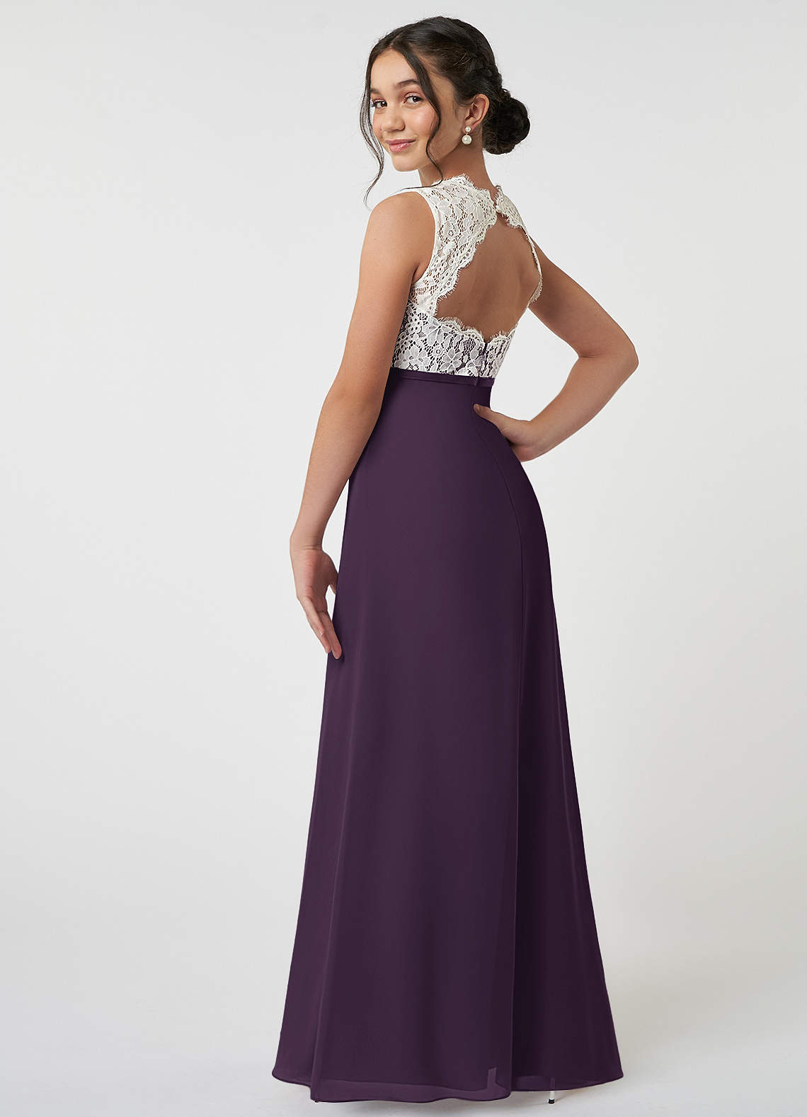 plum junior bridesmaid dresses Azazie Rana Chunky Blue Cheese Dressing, inv-20 Size:US7.5 / UK6.5 / EU40 Style your girls in