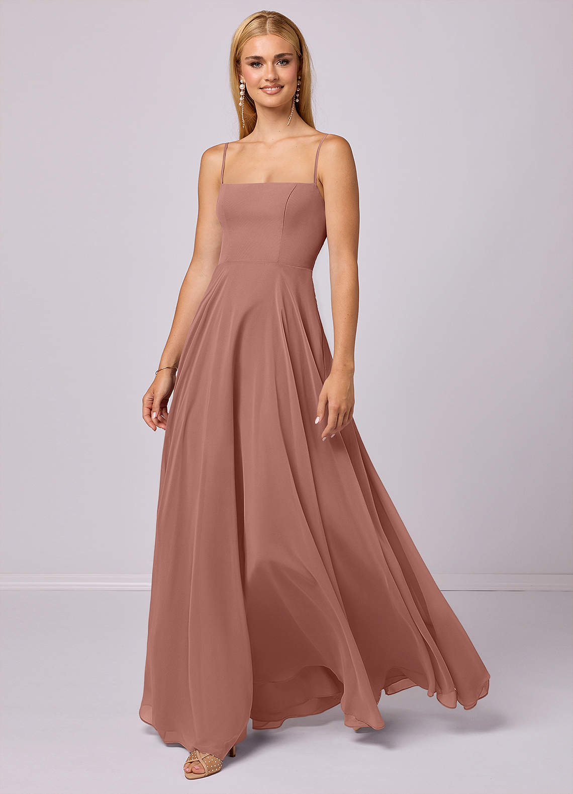 Barbie ♥ Azazie Bridesmaid Dresses Cedar Rose A-Line Chiffon Dress image1