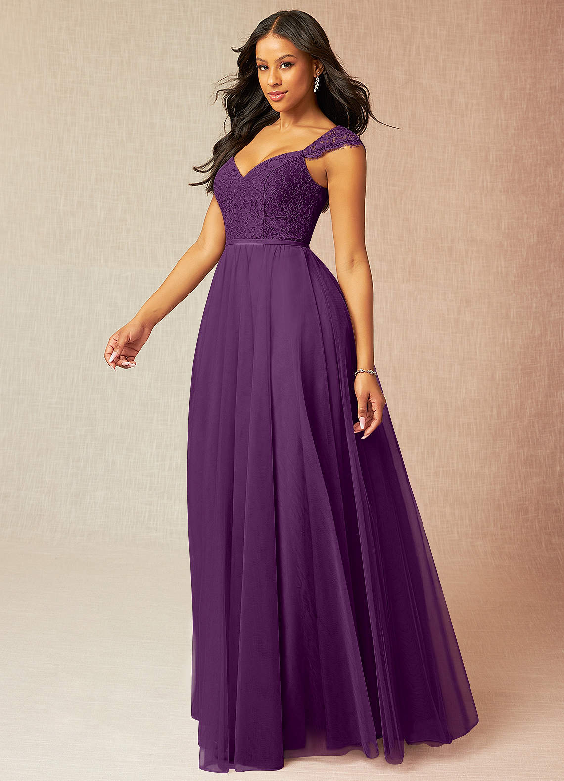 Azazie Luxi Grape Bridesmaid Dresses | Azazie