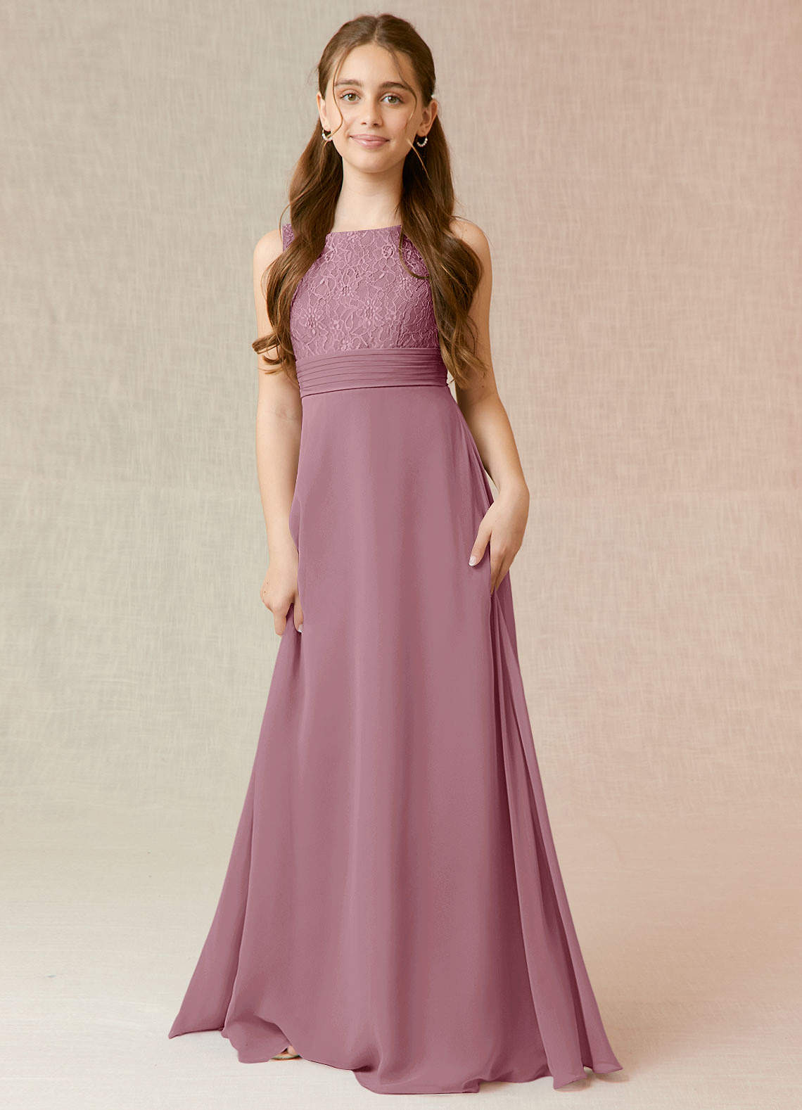 Plum Junior Bridesmaid Dresses