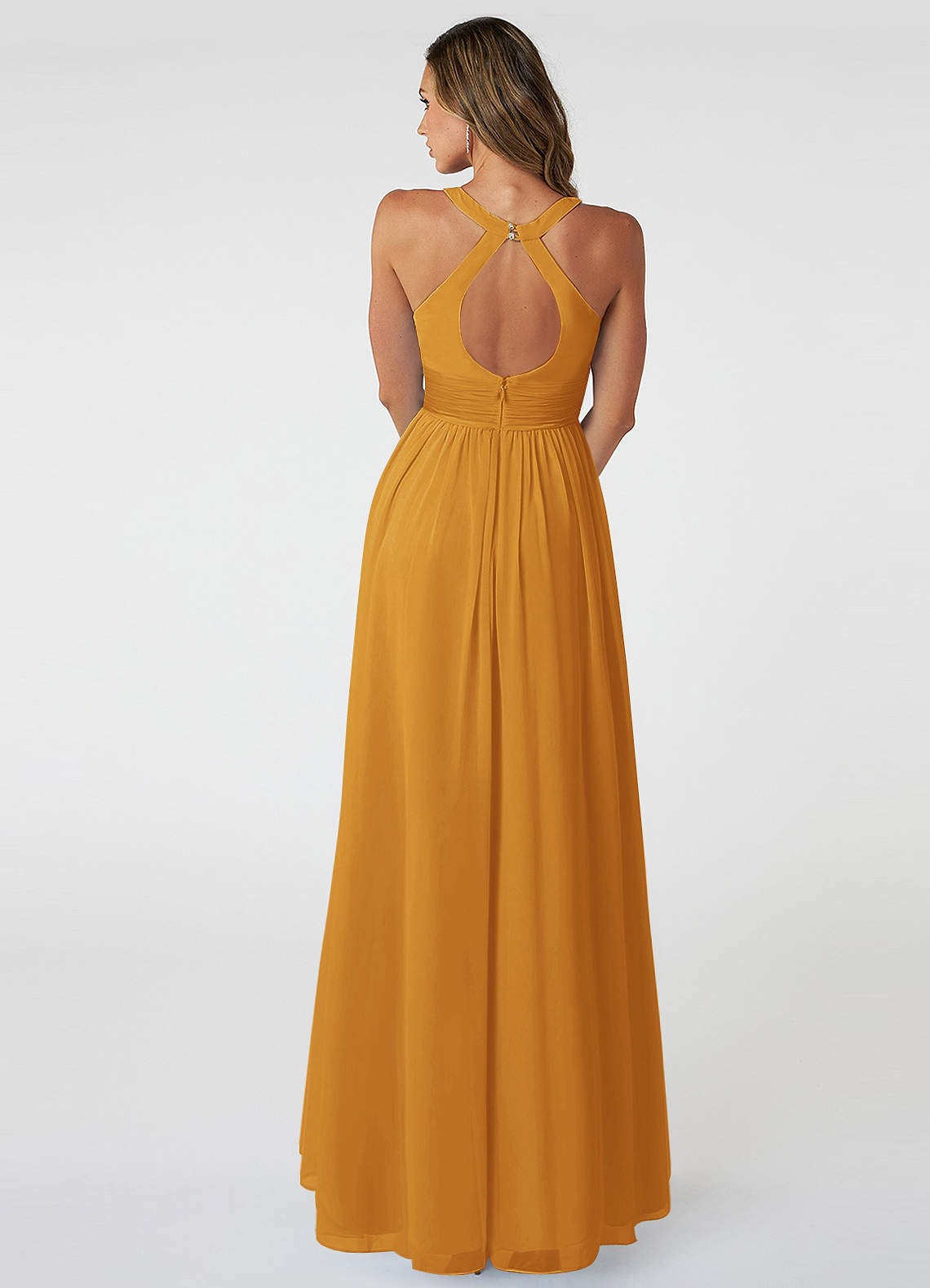 Azazie Natasha Butterscotch Bridesmaid Dresses Azazie DE