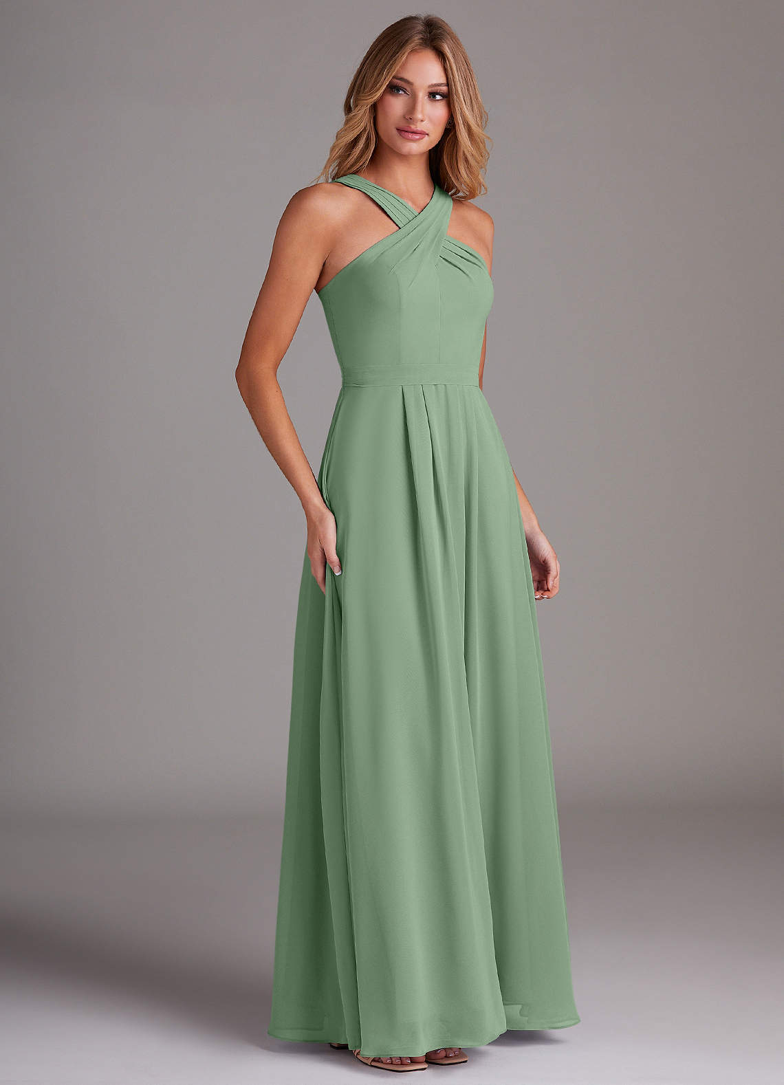calista green dress Brown Maxi Fashion Luxury - True Luxury