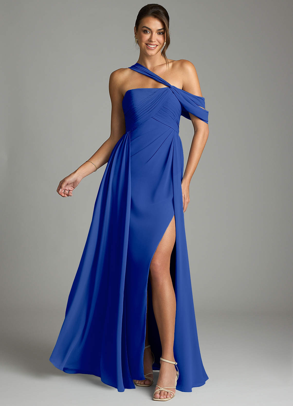Azazie Kassandra Royal Blue Chiffon Bridesmaid Dresses | Azazie Azazie Kassandra Royal Blue Chiffon Bridesmaid Dresses | Azazie