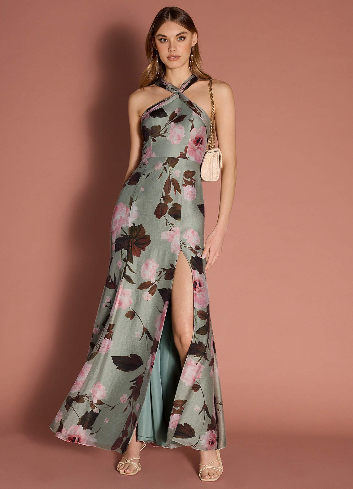 Susane Sage Multi Maxi Dress | Azazie