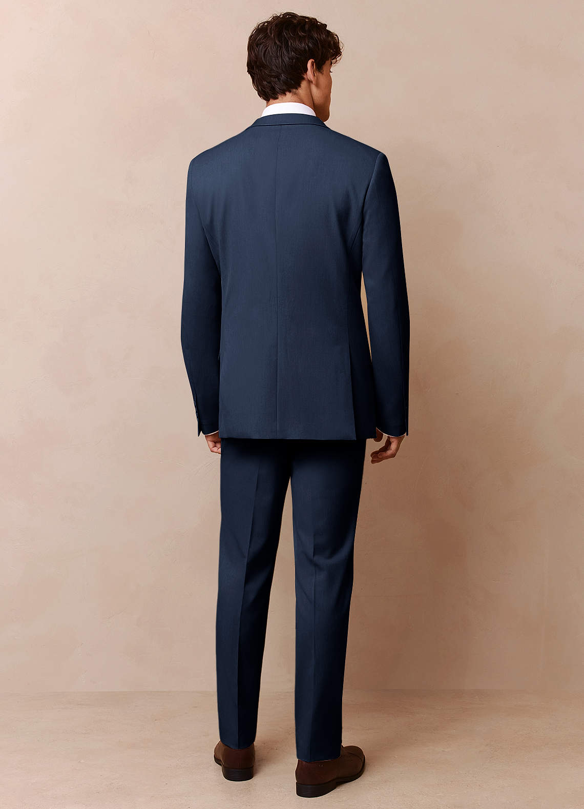 front James Dark Navy Structured Stretch Suit Jacket