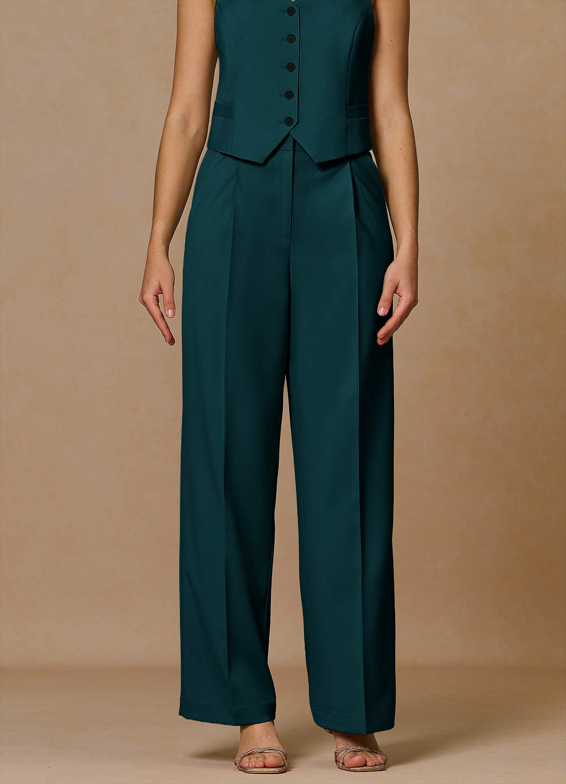 front Rowan Pine Refined Weave Performance pants