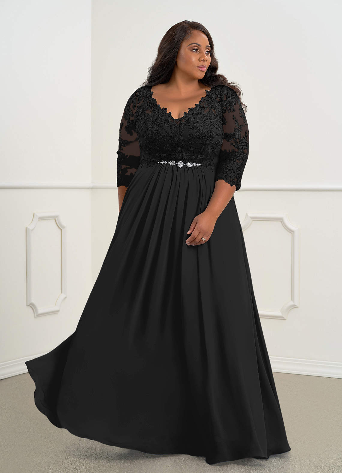 plus size black lace maxi dress Nicole Lace Maxi Dress Small main image 1