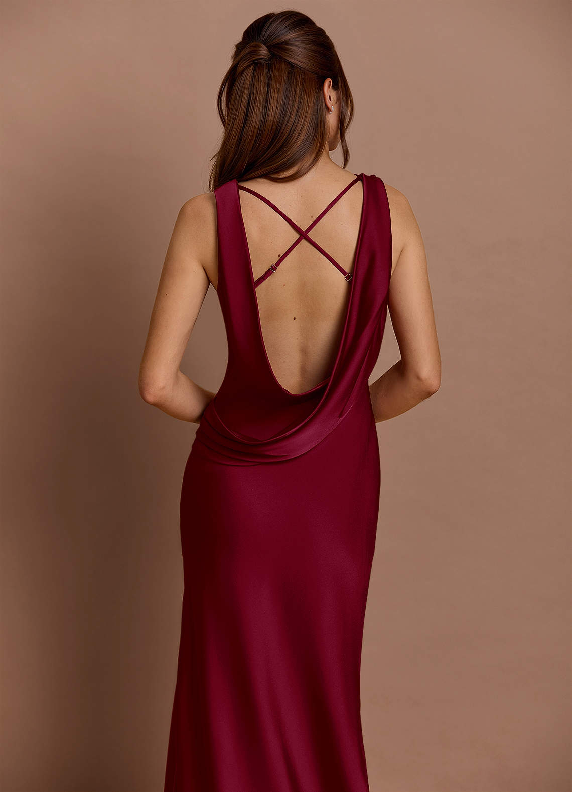 Cheryl Merlot Maxi Dress | Azazie