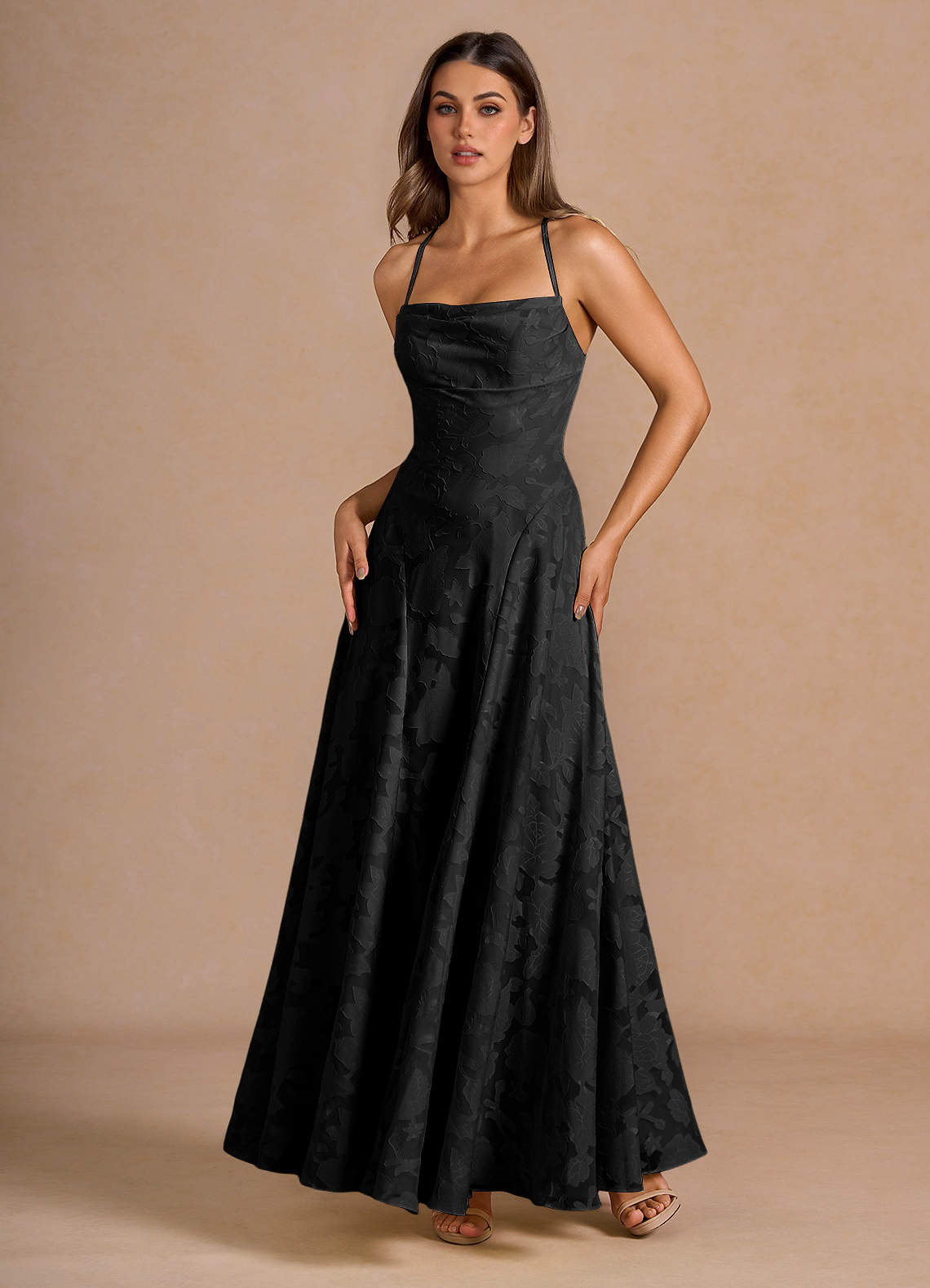 chinese dress ladies TAUNI Maxi / Black Large / Black main image 1