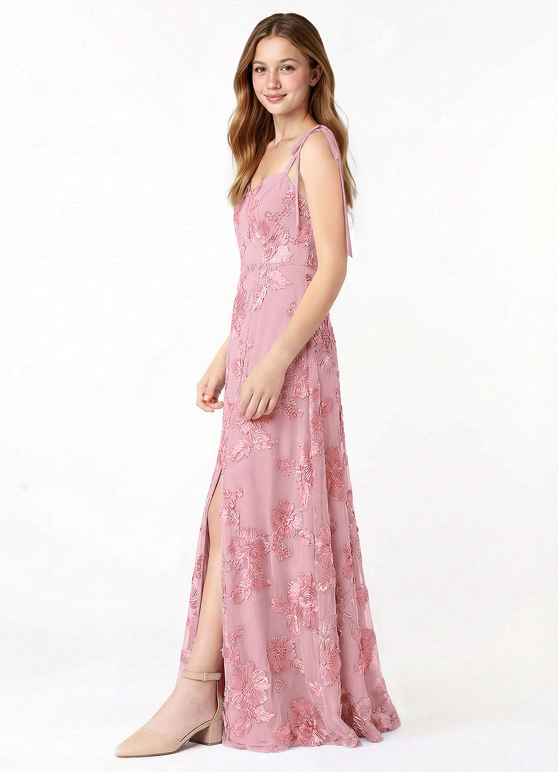 front Azazie Rosey Junior Formal Dress