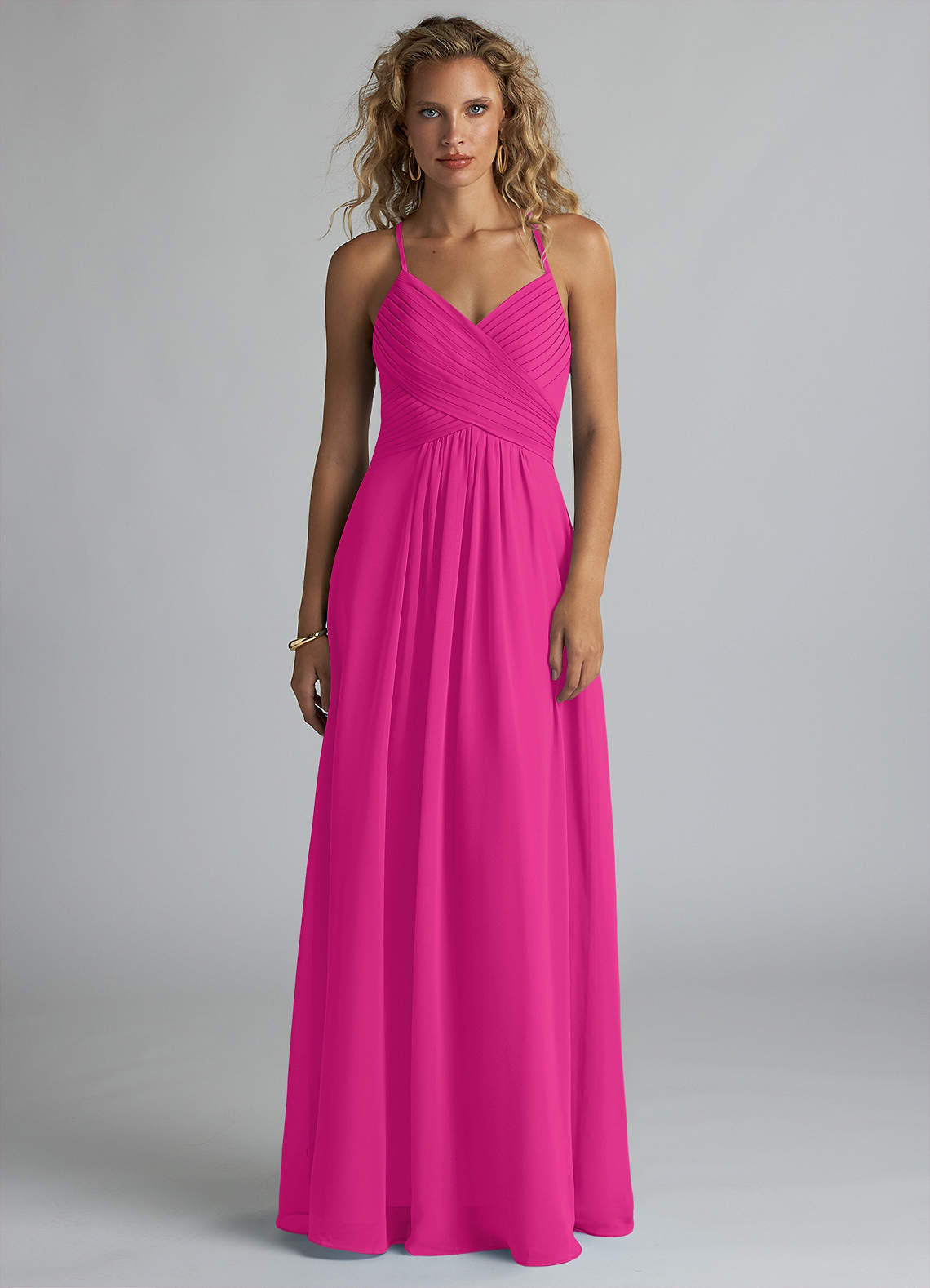 Azazie Haleigh Fuchsia Bridesmaid Dresses Azazie DE
