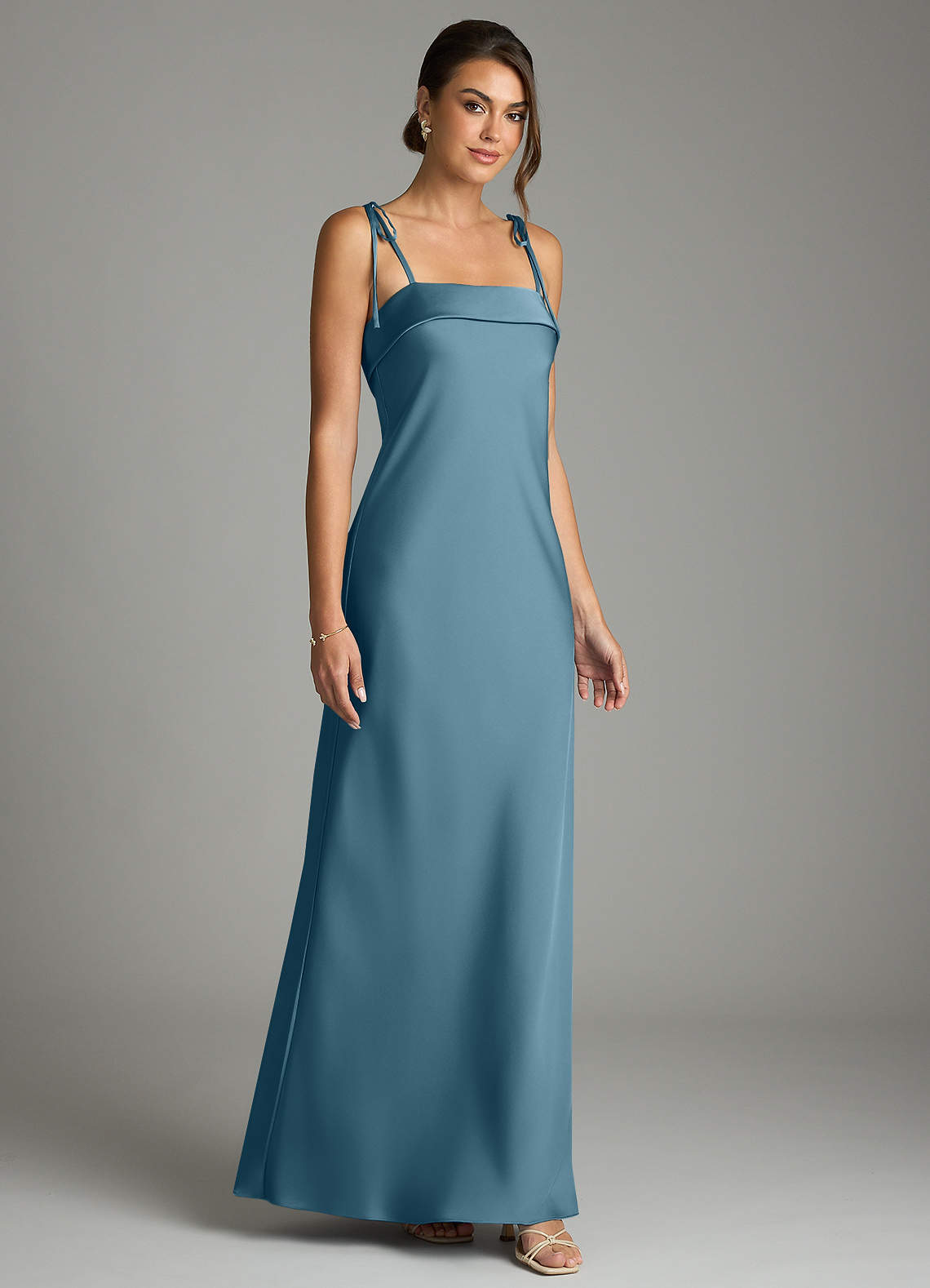 Azazie Ellia Bermuda Stretch Satin Bridesmaid Dresses