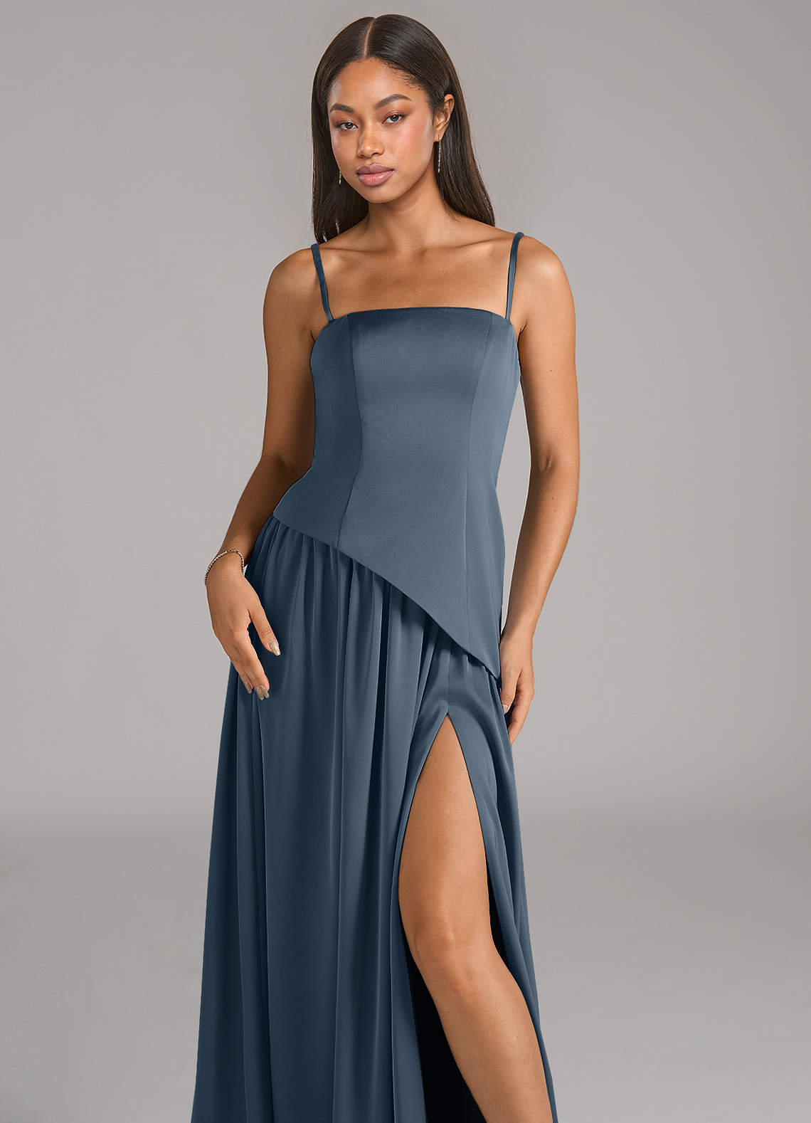 adeline bridesmaid dress Women's Adeline Sweetheart Draped Maxi Dress 34/36/38/Customize Ivory &  White MEAN BLVD main image 0