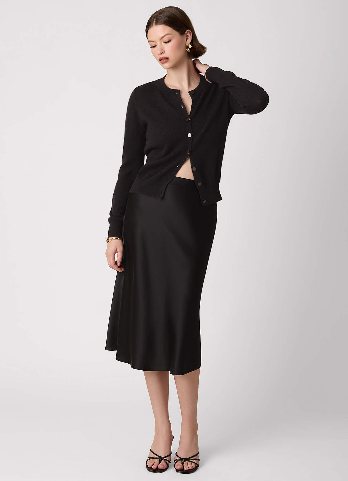 front Cárdigan corto 100% cachemira