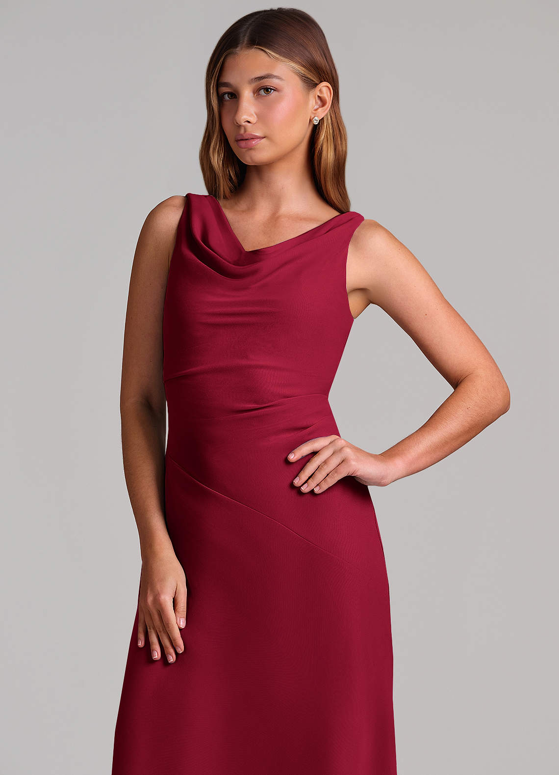 burgundy active dress SSYS Contrast Half Zip Active Dress In Maroon