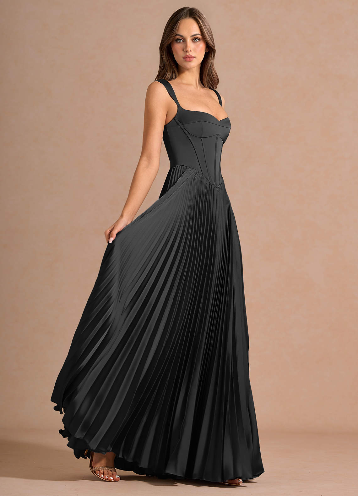 Avenelle Black Maxi Dress | Azazie