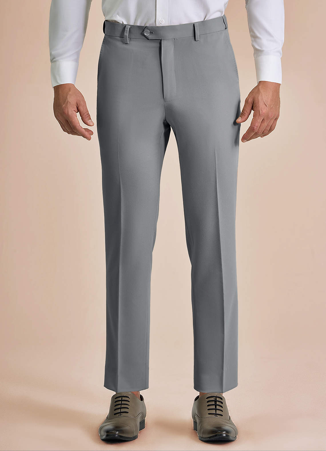 front William Gris Pantalones de vestir