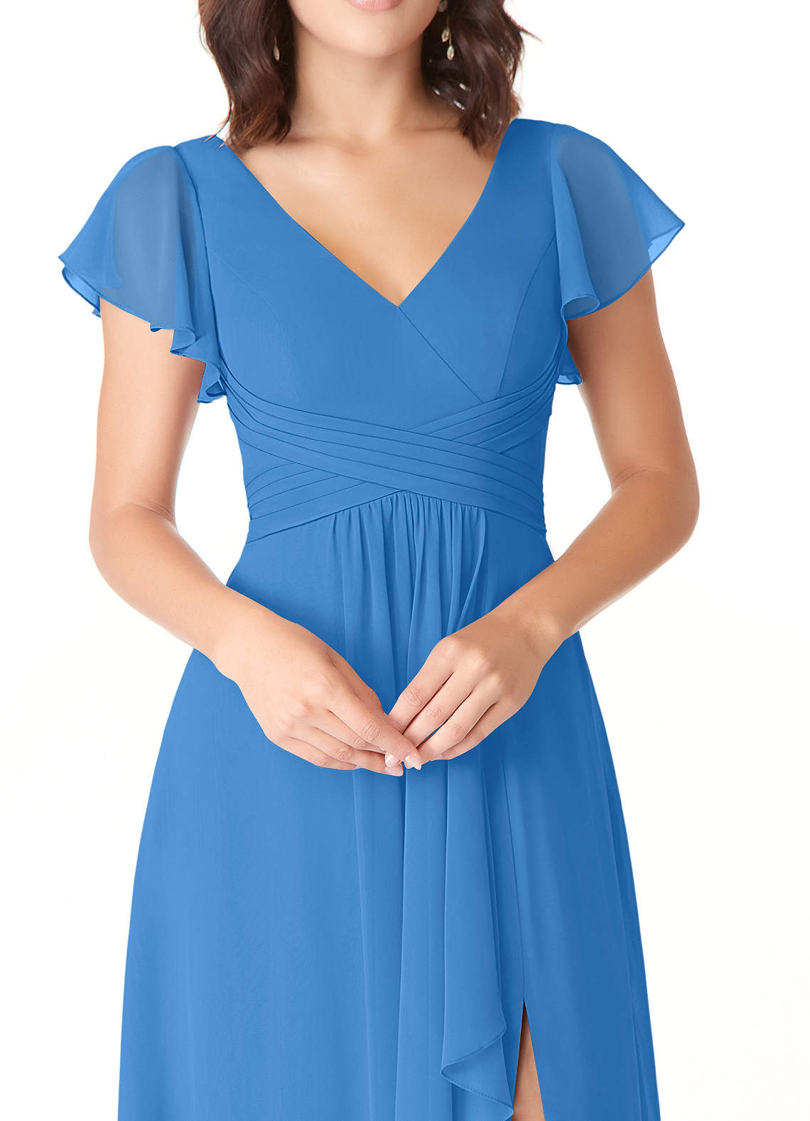 Azazie Omari Blue Jay Bridesmaid Dresses Azazie
