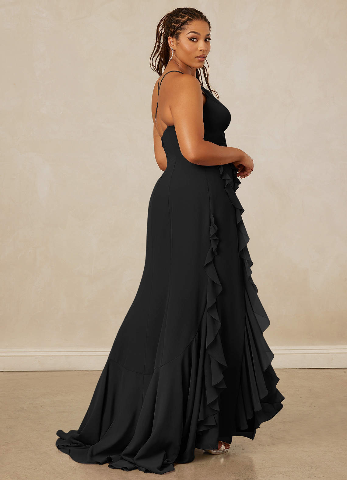 Christian Siriano Bridal for Azazie 1006 Bridesmaid Dresses Ruffle Chiffon Mermaid Dress image8