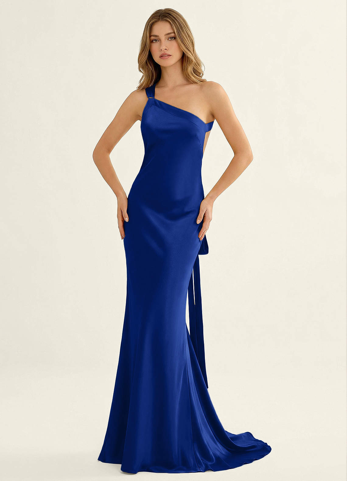 royal blue satin maxi dress Persephone Open Back Vacation 92 cm (34 off shoulder prom dress COSMINA Women's Striped Fitted Quantity:160