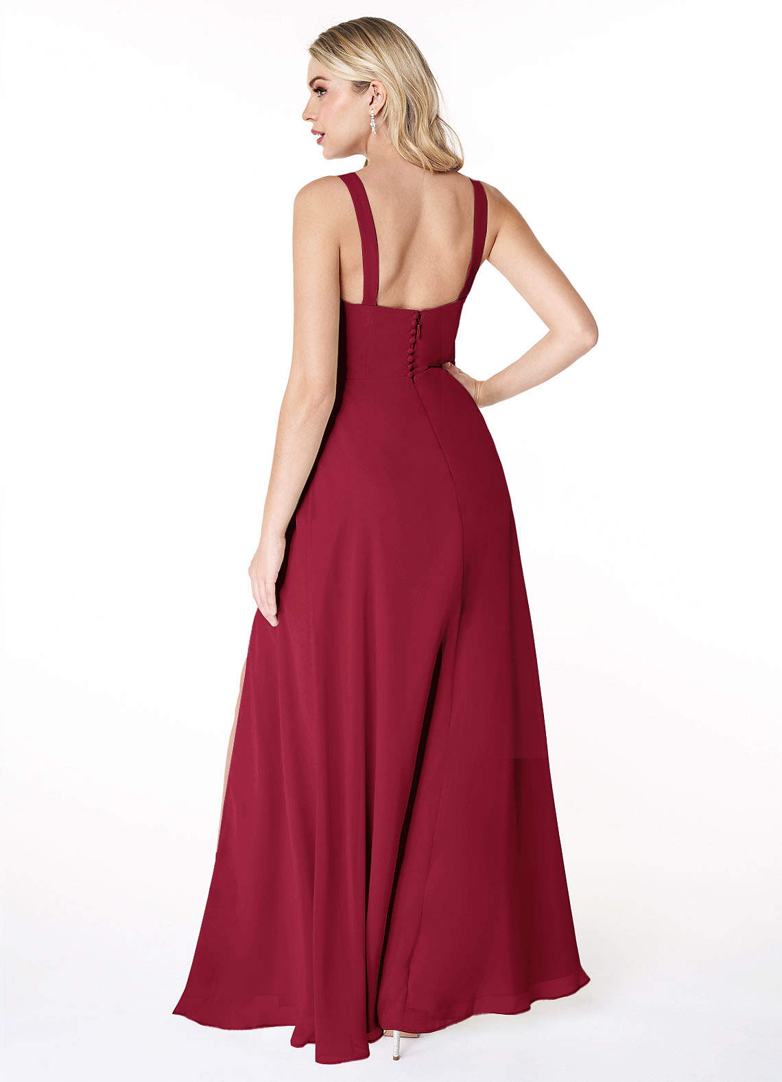 Burgundy Azazie Jay Bridesmaid Dresses | Azazie