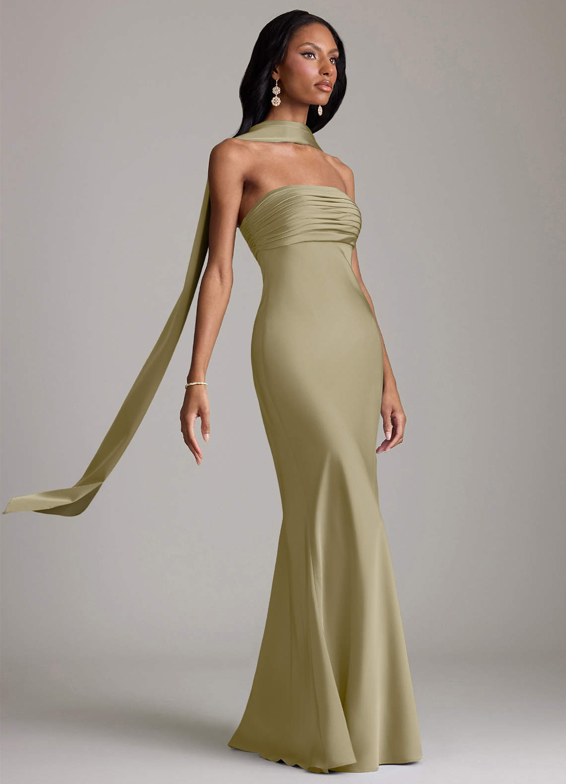 saylor green dress Azazie Saylor