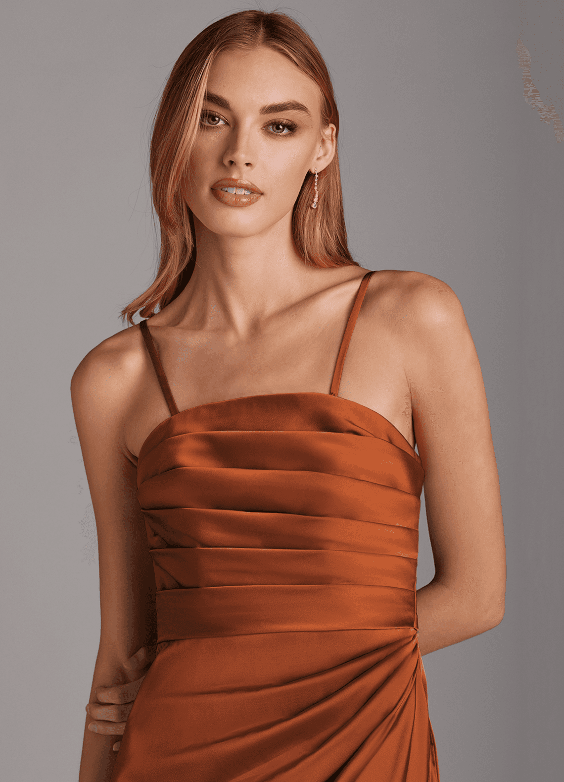 Azazie Lexie Ready to Ship Agave Stretch Satin Bridesmaid Dresses | Azazie Azazie Lexie Ready to Ship Agave Stretch Satin Bridesmaid Dresses | Azazie